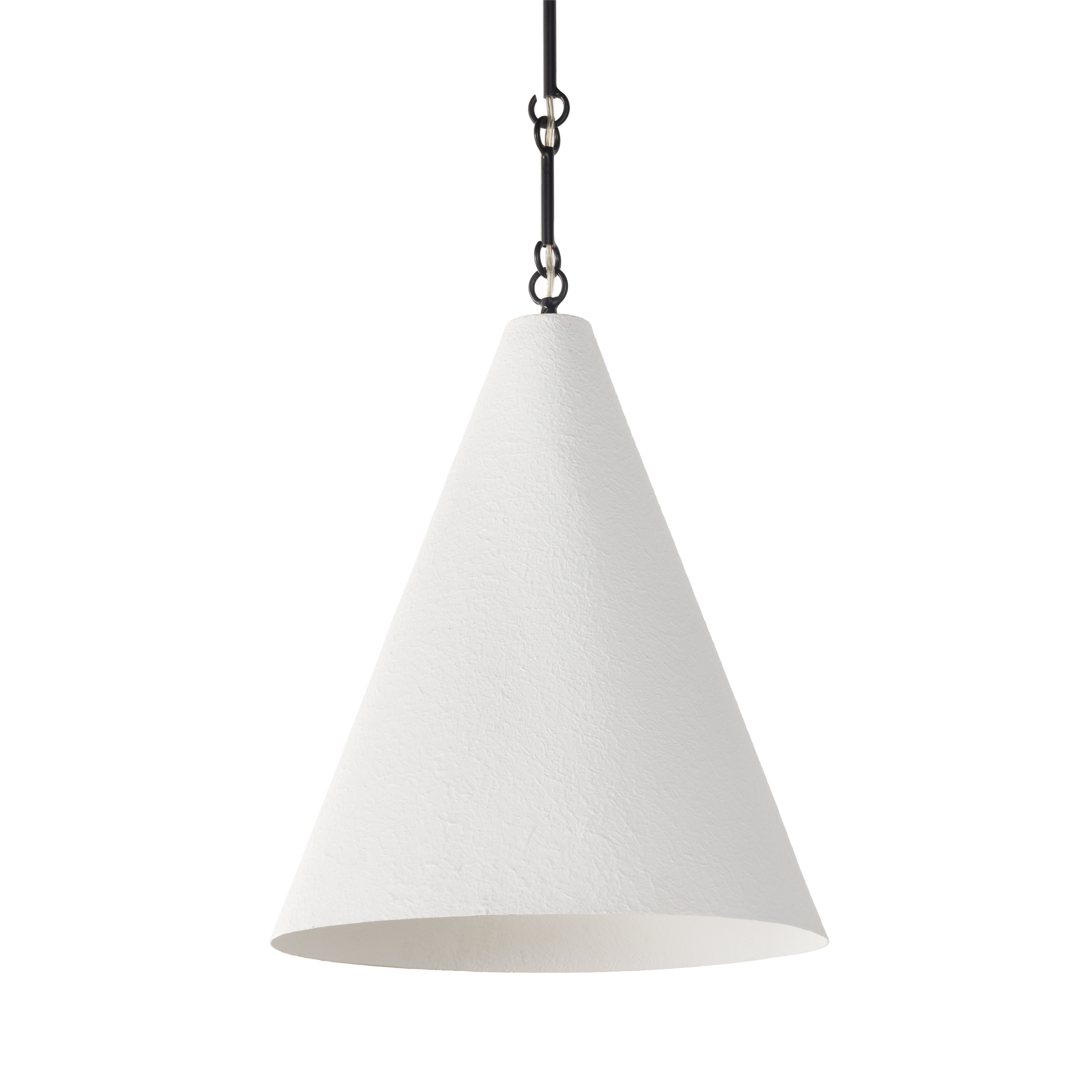 Grazia Pendant-Matte White Plaster - Image 5