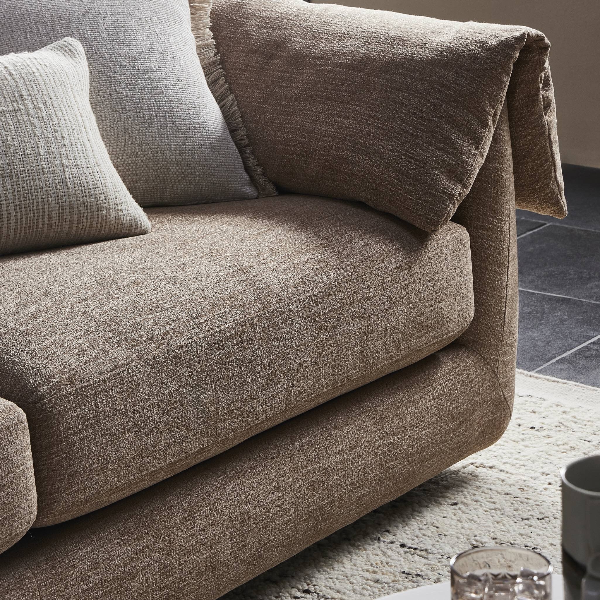 Marcel Sofa-102" - Laken Taupe - Image 14