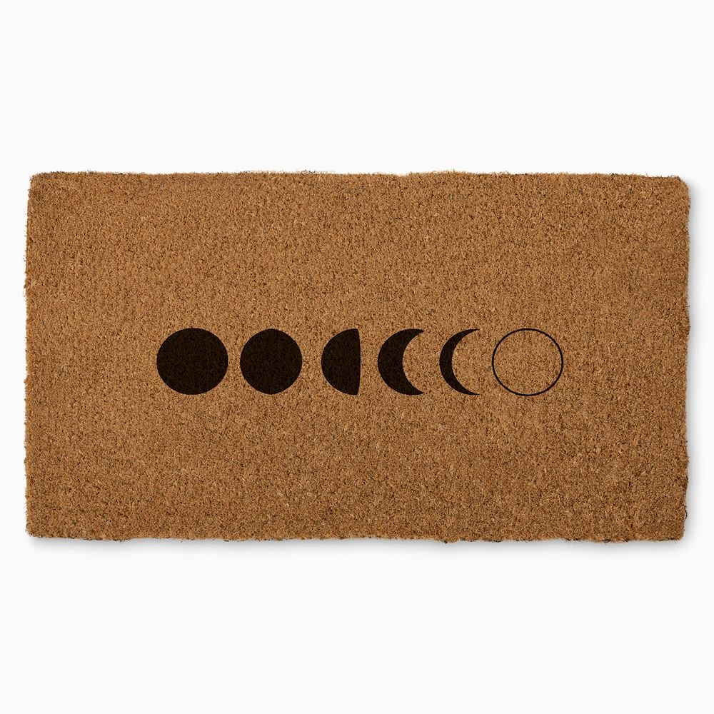 Moon Phase Doormat, 18x30, Black - Image 0