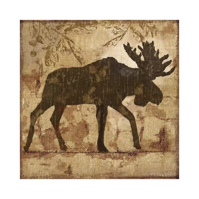 Country Moose by Nan - Wrapped Canvas Graphic Art Print - Image 0