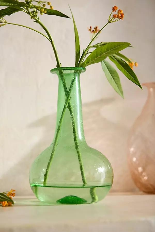 Recycled Glass Vase, Moss - Image 0