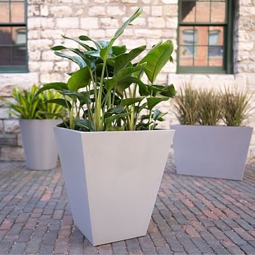 Linear Grooved Planter, 30in, Black - Image 2