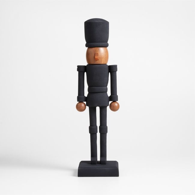 18" Zinc and Wood Holiday Nutcracker - Image 0