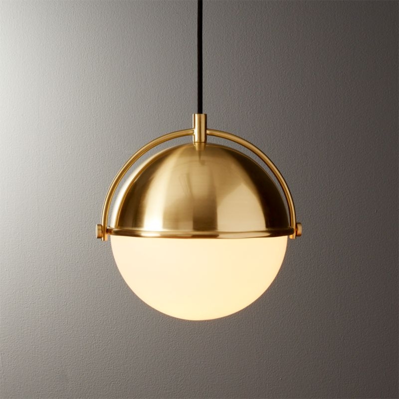 Globe Small Brass Pendant Light - Image 4