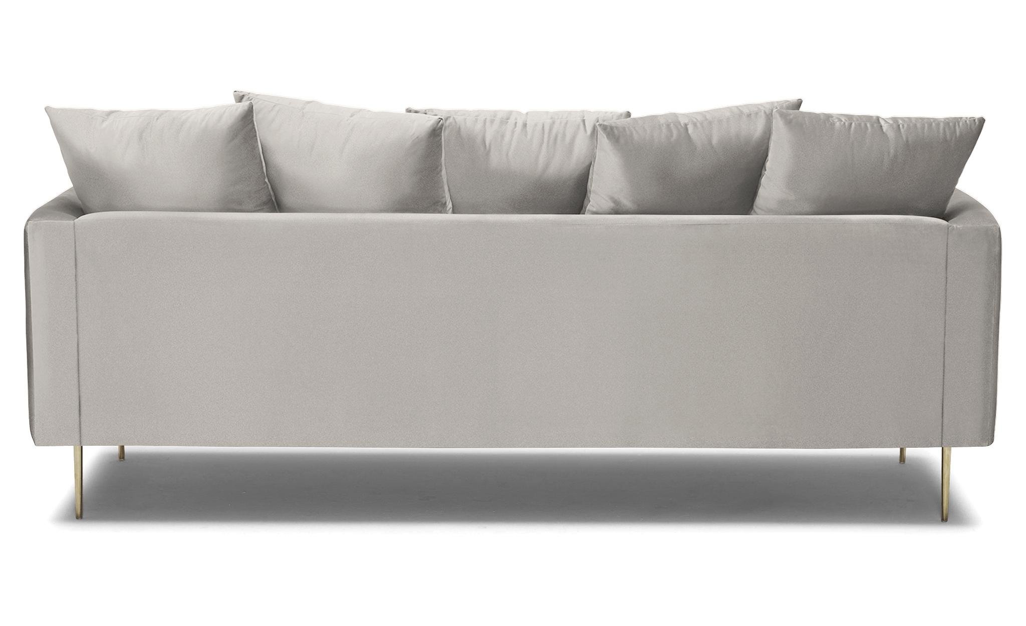 Beige/White Aime Mid Century Modern Sofa - Lucky Divine - Image 4