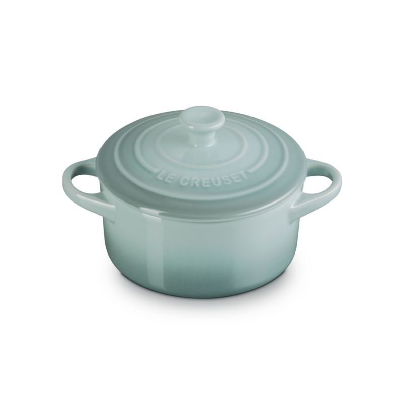 Le Creuset ® 24-Oz. Sea Salt Round Mini Cocotte with Lid - Image 1