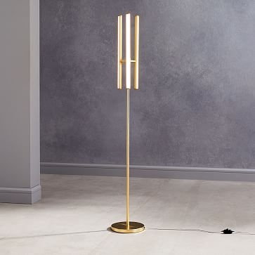 Light Rods LED Floor Lamp Antique Brass (64") - Image 2