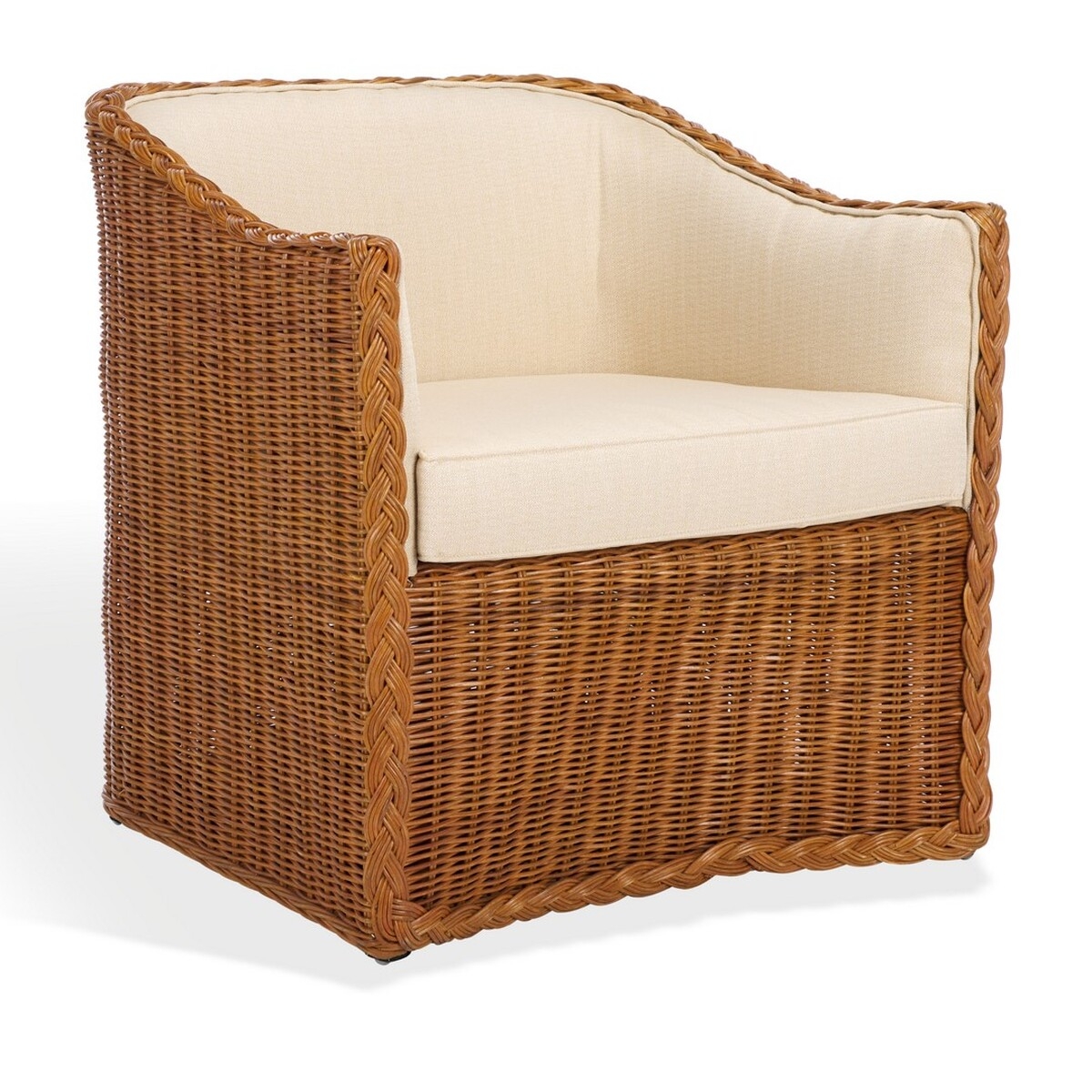 Sharon Rattan Accent Chair - Natural / Beige - Image 6