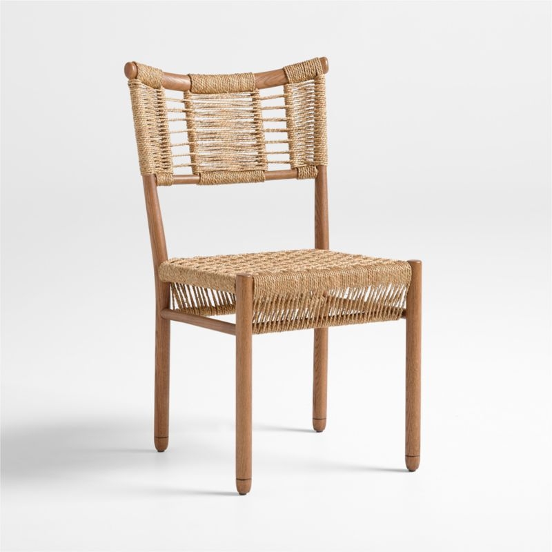 Forge Barley Brown Oak Wood Dining Chair by Jake Arnold - Image 3
