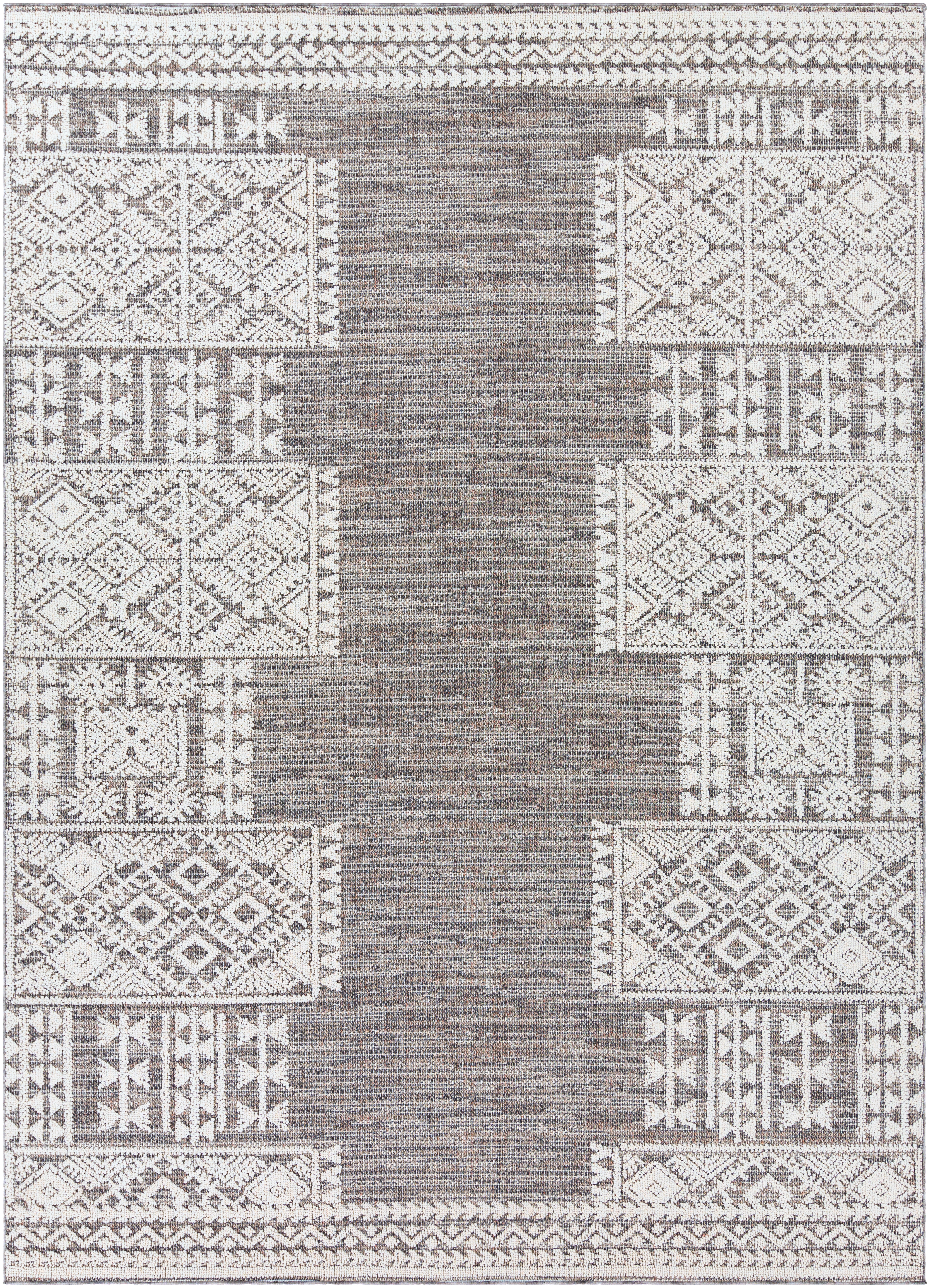 Ariana Gray Indoor 7'10" x 10'2" Machine Woven Rug - Image 0