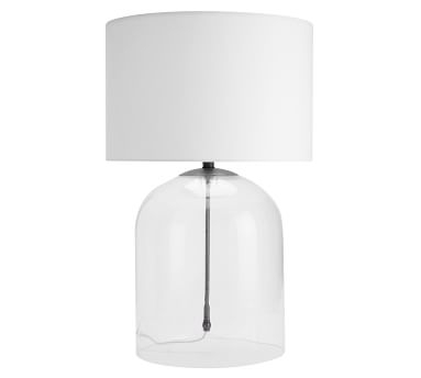Aria Dome Table Lamp with Small Straight Sided Gallery Shade, Bronze/White - Image 5