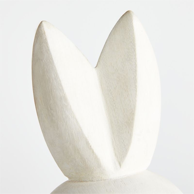 Large Wood Bunny 12" - Image 3