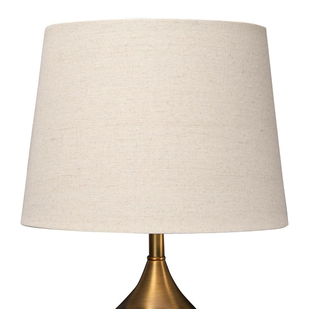 19" Hammered Brass Table Lamps, Set of 2 - Image 2
