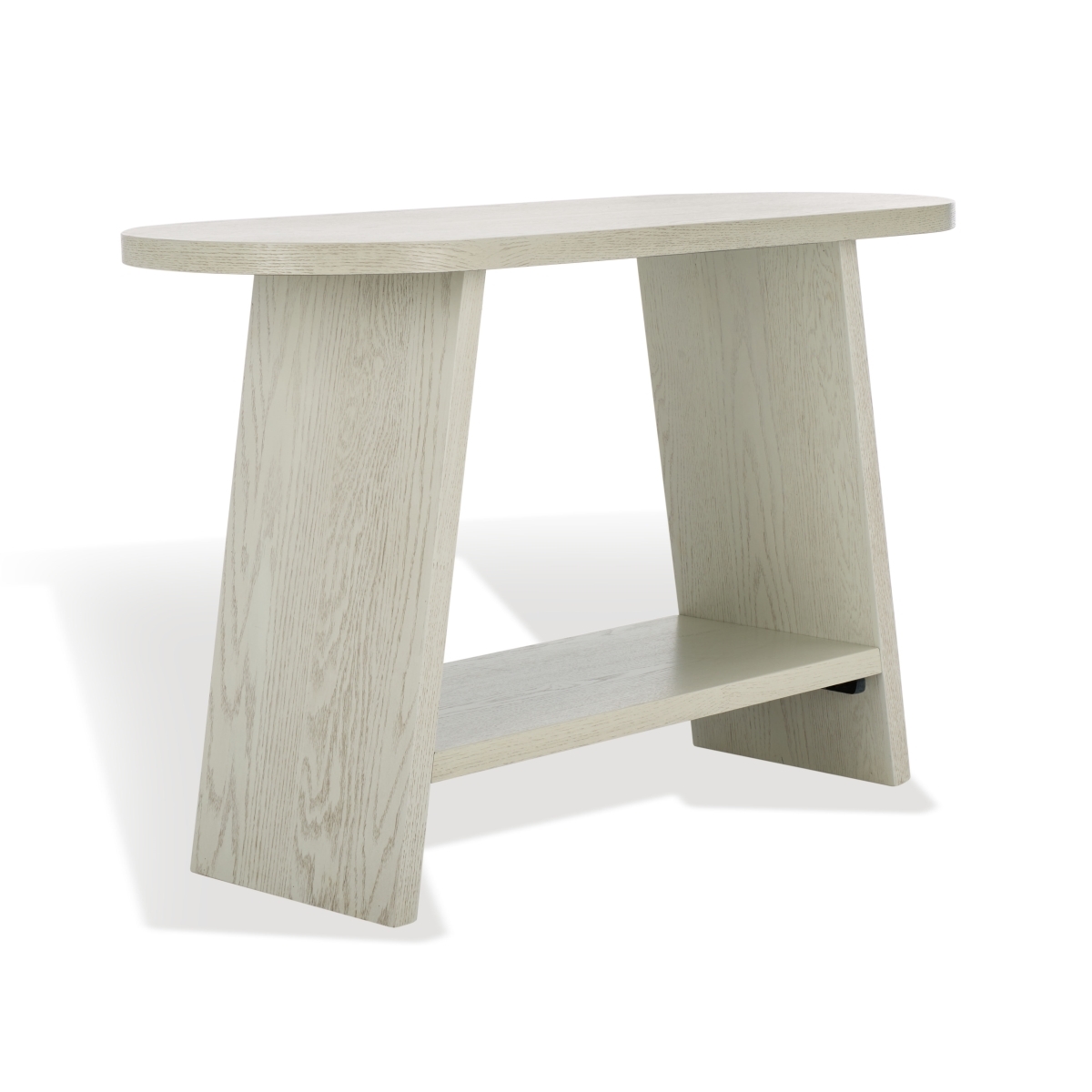 Julianna Wood Console Table - White Washed - Image 3