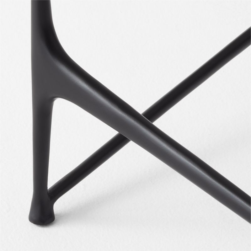 Aerolit 40" White Marble Coffee Table by Bill Curry - Image 3