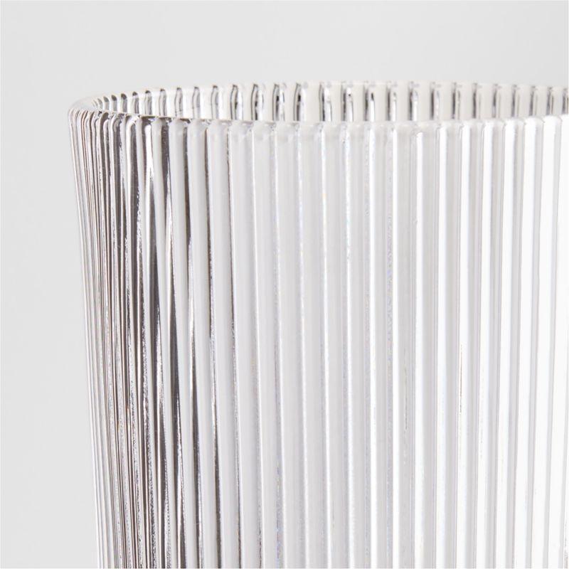Atwell 18-Oz. Tall Stackable Ribbed Glass - Image 3