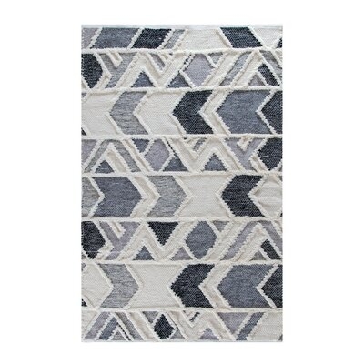 Beauvais Geometric Handmade Flatweave Jute/Sisal Blue/Gray/Ivory Area Rug - Image 0