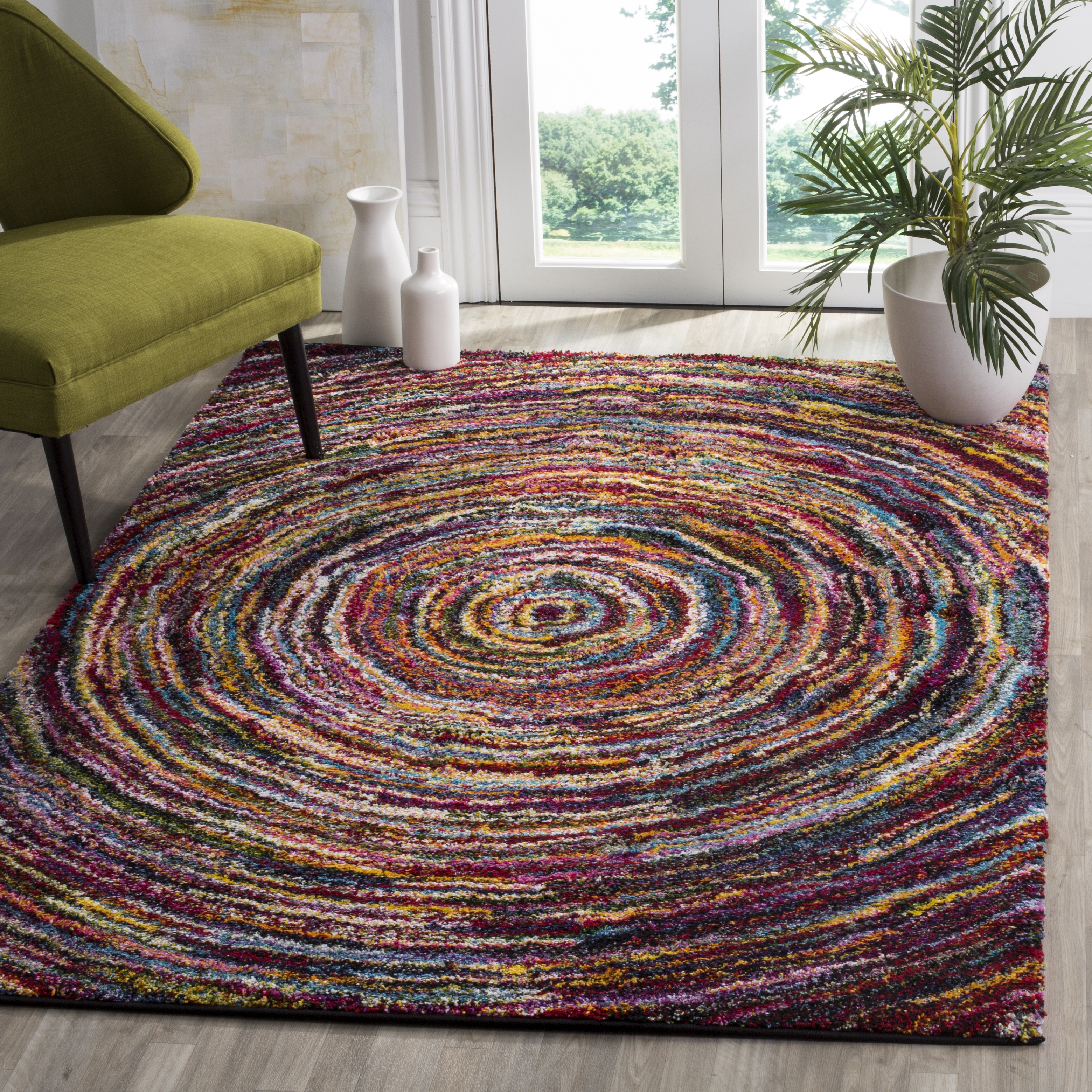 Arlo Home Woven Area Rug, FSG360M, Multi,  5' 1" X 7' 6" - Image 1