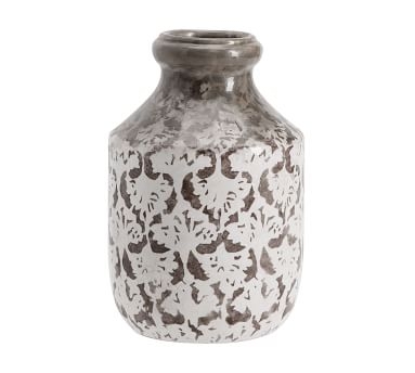 Collette Floral Vase, Gray, Small - Image 5
