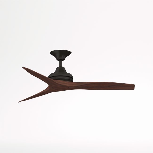 Fanimation Spitfire 48 Dark Bronze/Whiskey Wood Indoor/Outdoor Ceiling Fan - Image 0