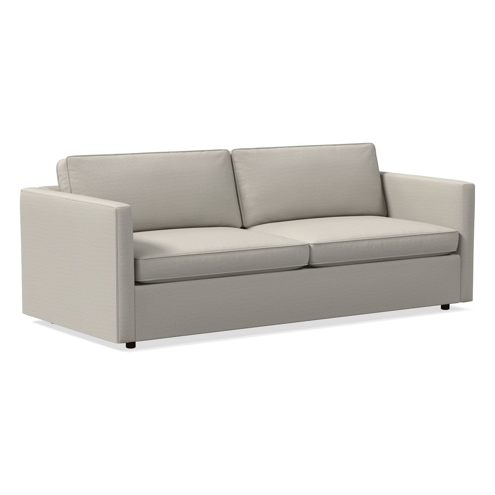 Harris 86" Multi-Seat Sofa, Standard Depth, Basket Slub, Pearl Gray - Image 0