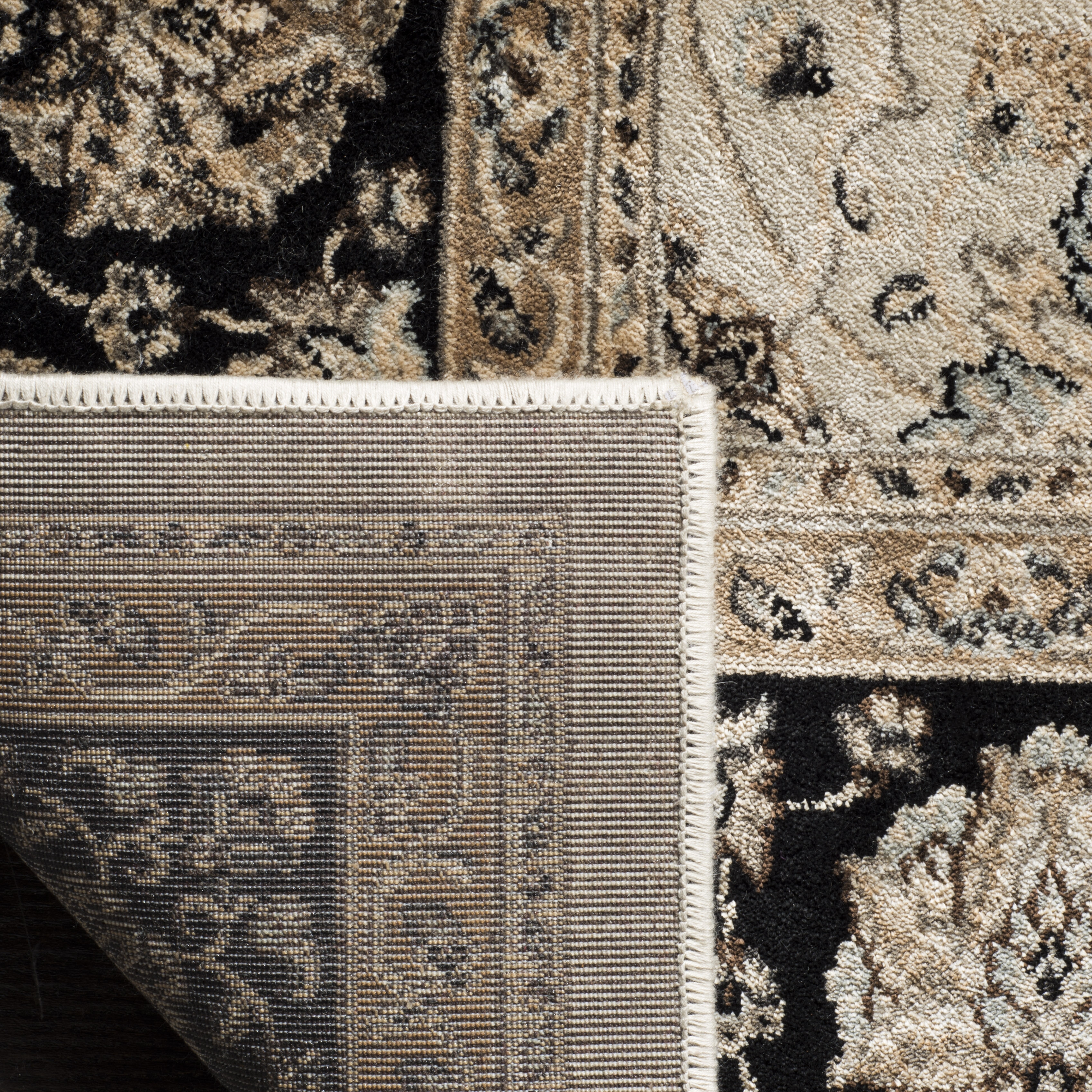 Arlo Home Woven Area Rug, PEG608D, Ivory/Black,  6' 7" X 9' 6" - Image 3