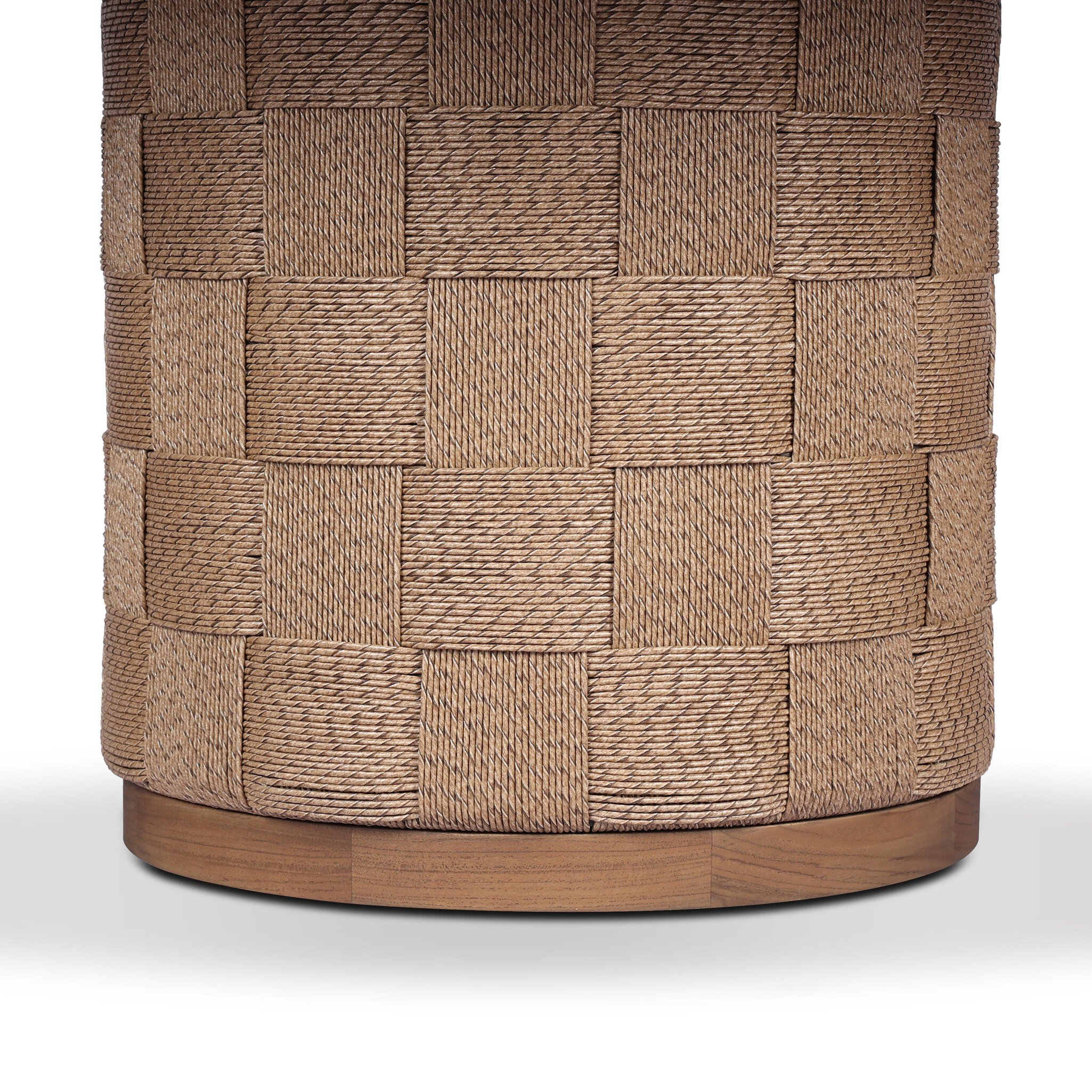 Brandt Outdoor Round Dining Table 60" - Stained Toasted Brown - Image 10