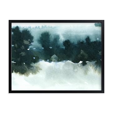 Night Falling 2 by Lindsay Megahed, 20"x16", Walnut Wood Frame - Image 2