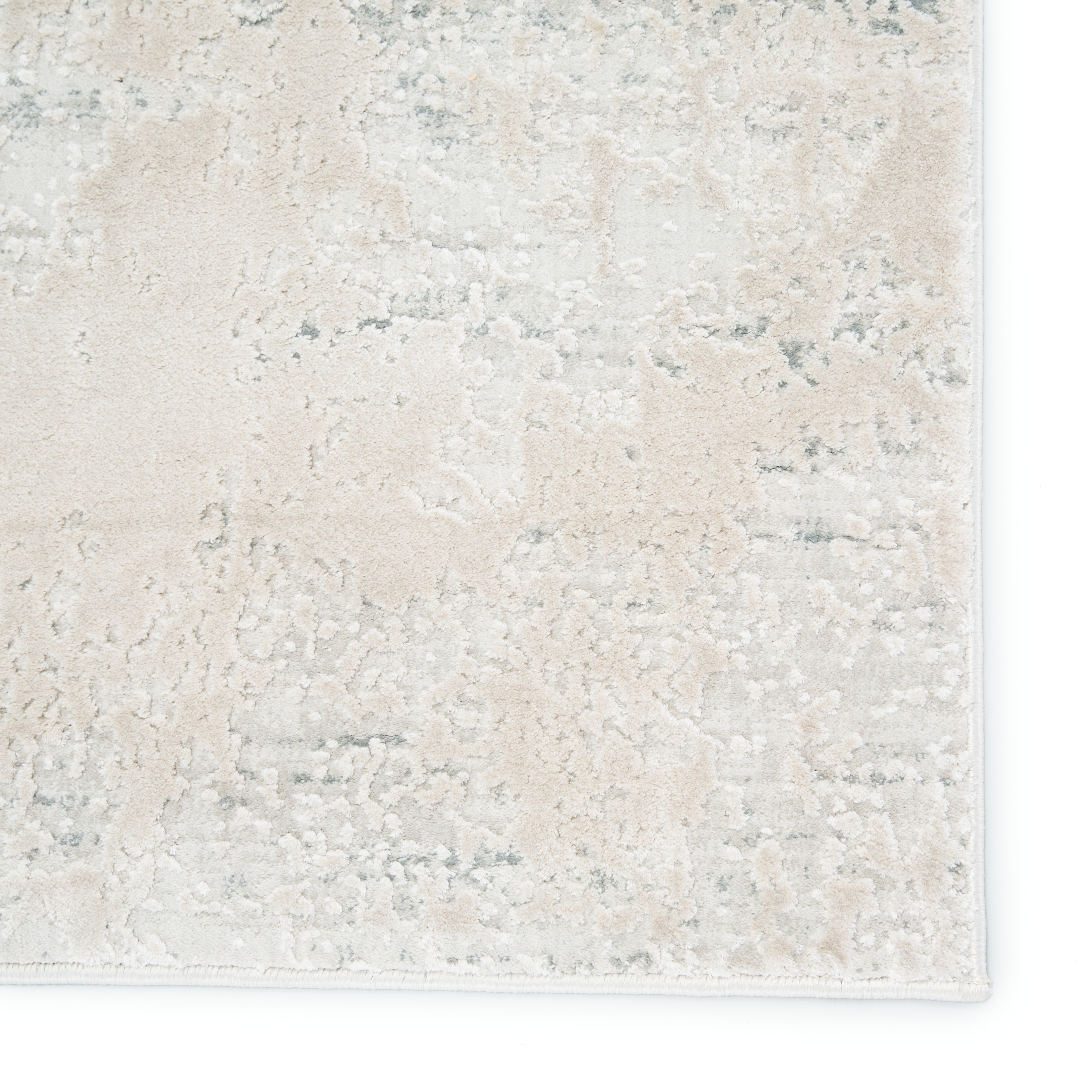 Orianna Abstract Ivory/ Silver Runner Rug (2'6"X8') - Image 3