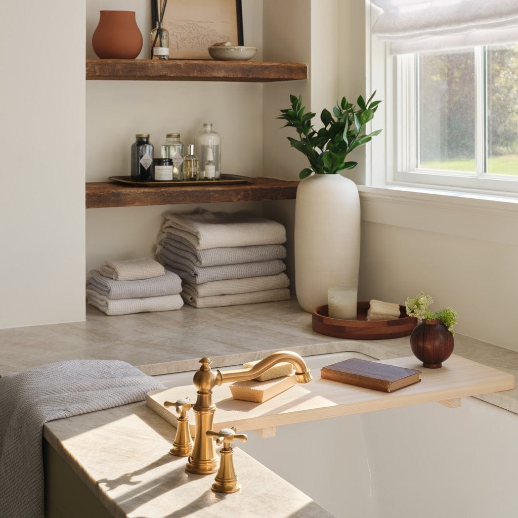 The Citizenry Hinoki Wood Bath Caddy | Natural - Image 3