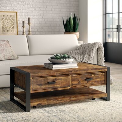 Telfair Sled Coffee Table with Storage - Image 0