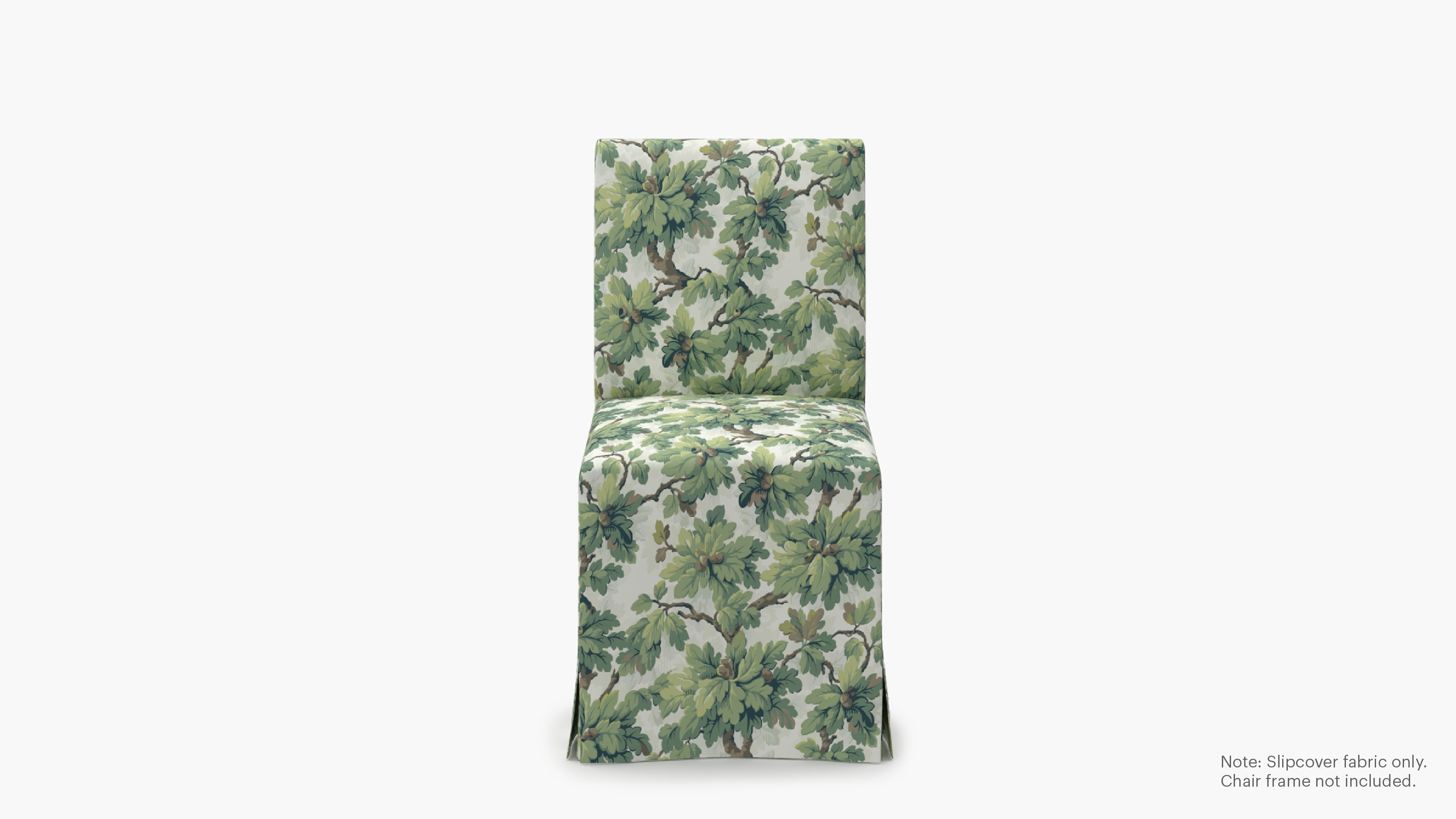 Slipcovered Signature Dining Chair - Cover Only, Vert Woodland - Image 0