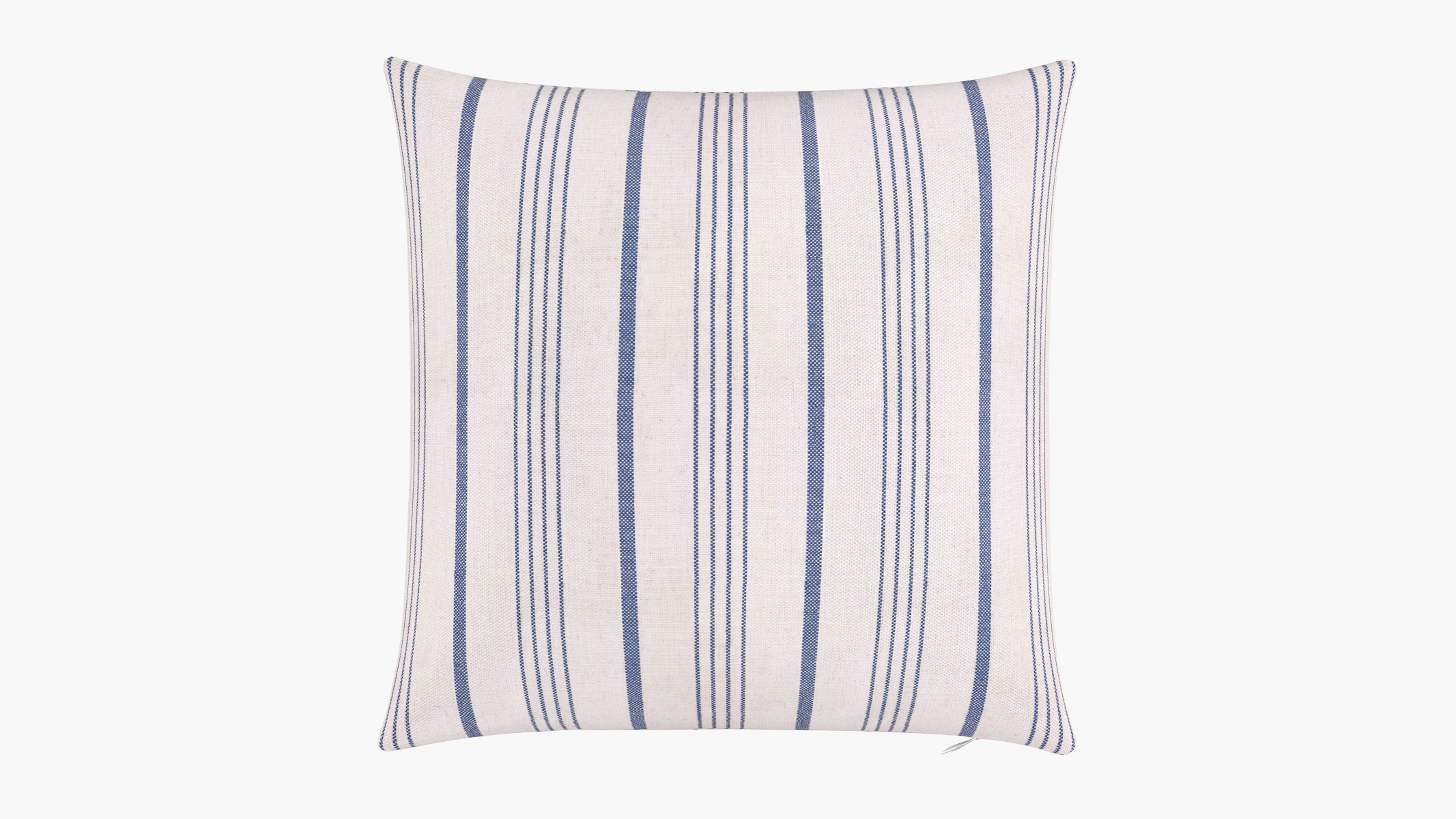 Throw Pillow 20", Blue Market Stripe, 20" x 20" - Image 0