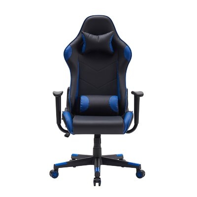 Gaming Chair Ergonomic Recliner Computer Chair Swivel 0Ffice Desk Chair, Blue And Black - Image 0