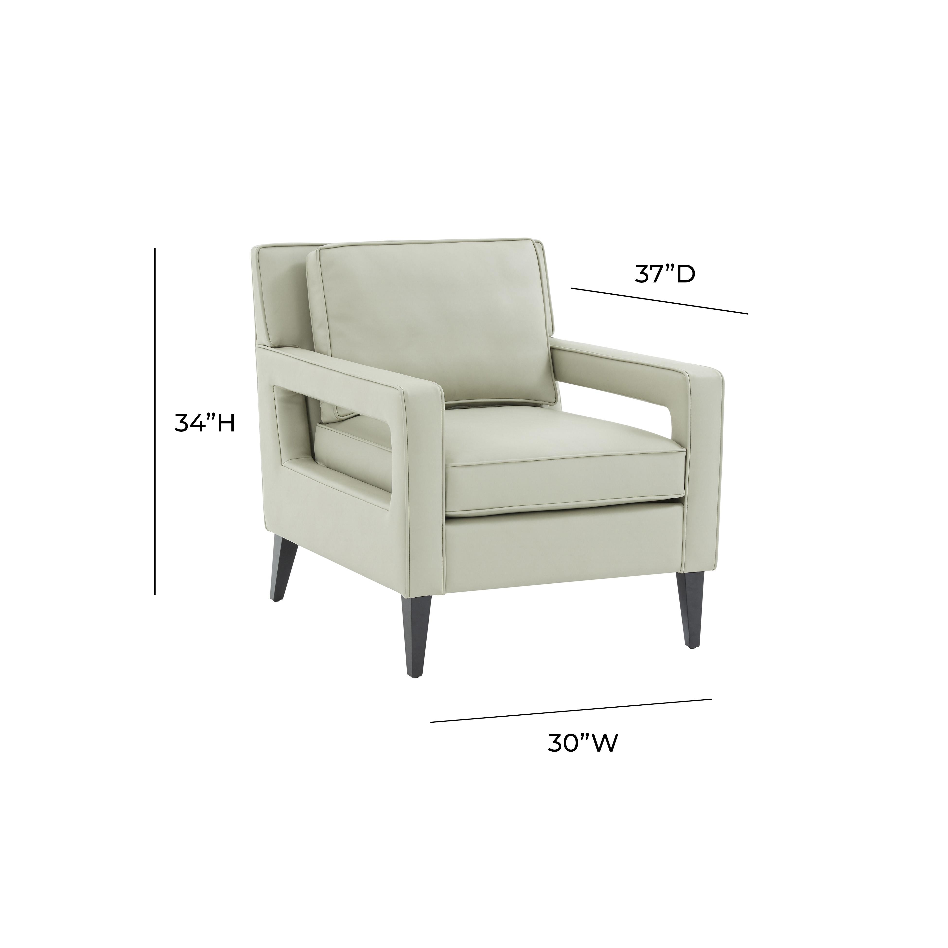 Alivia Stone Gray Accent Chair - Image 4