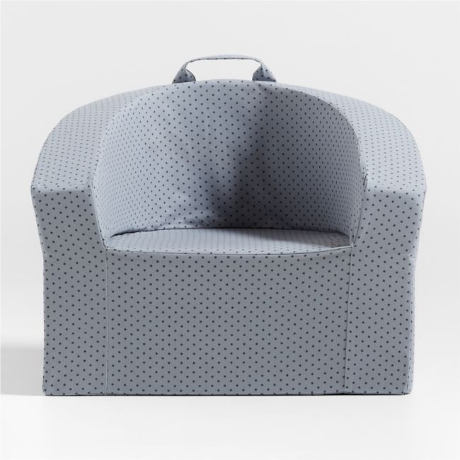 Large Blue Star Kids Lounge Barrel Chair Cover - Image 0