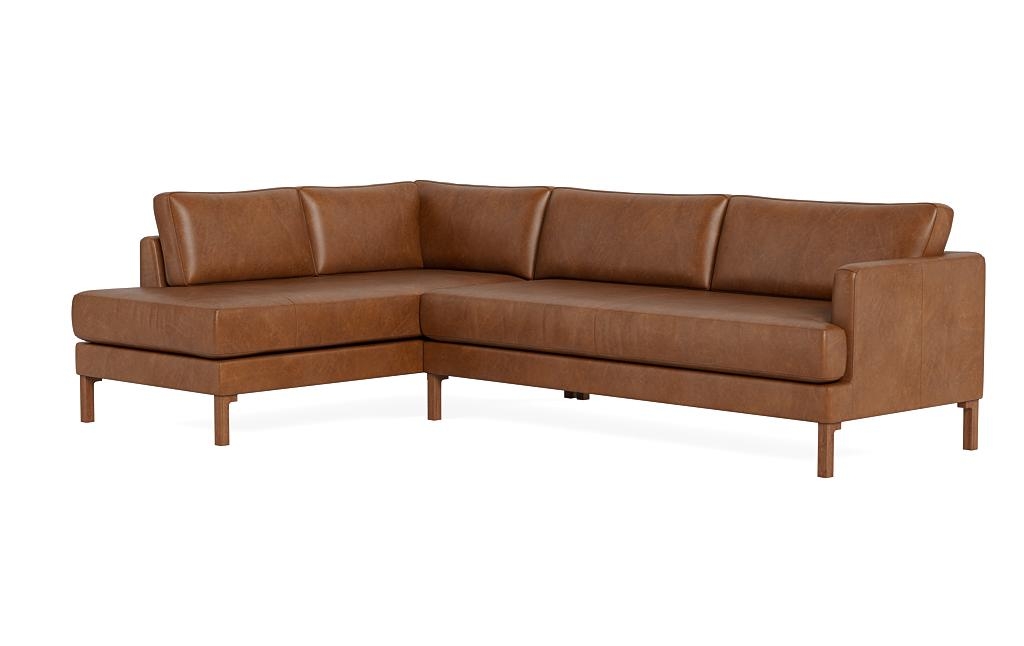 Winslow Leather 3-Seat Left Bumper Sectional - Image 2