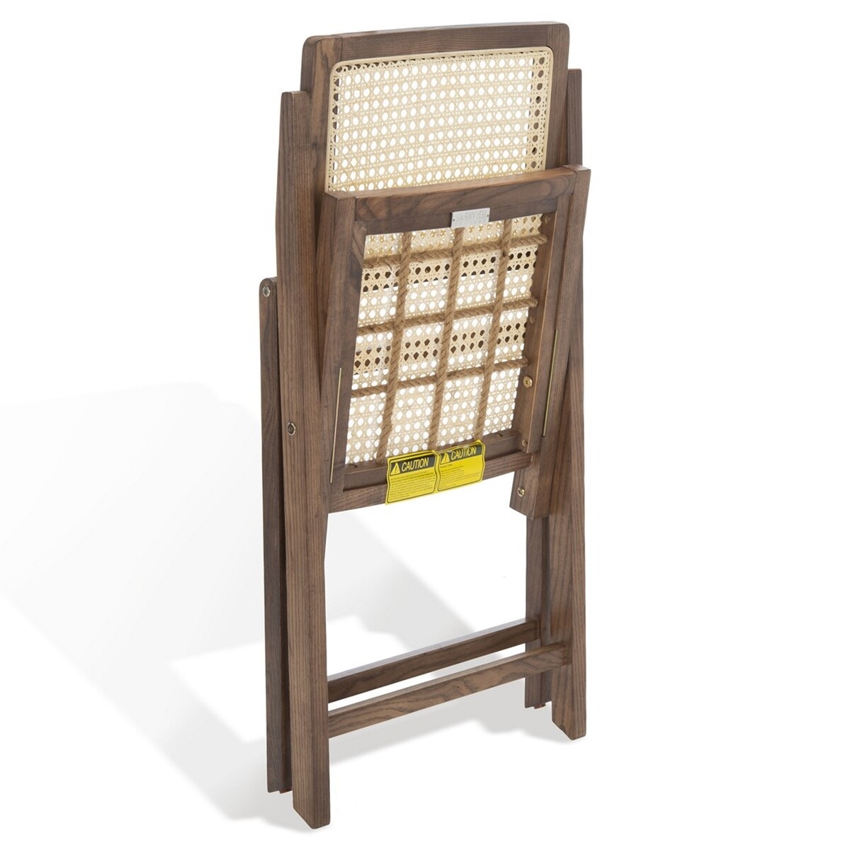 Desiree Cane Folding Dining Chair - Walnut/Natural - Image 5