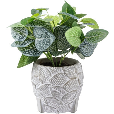 10" Faux Foliage Plant In Pot Planter - Image 0