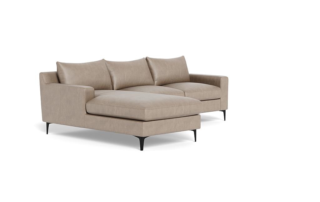 Sloan Leather Left Chaise Sectional - Image 1