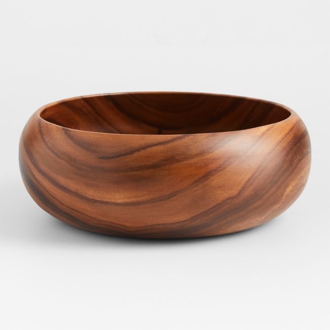 Tondo 14" Acacia Wood Salad Serving Bowl - Image 0