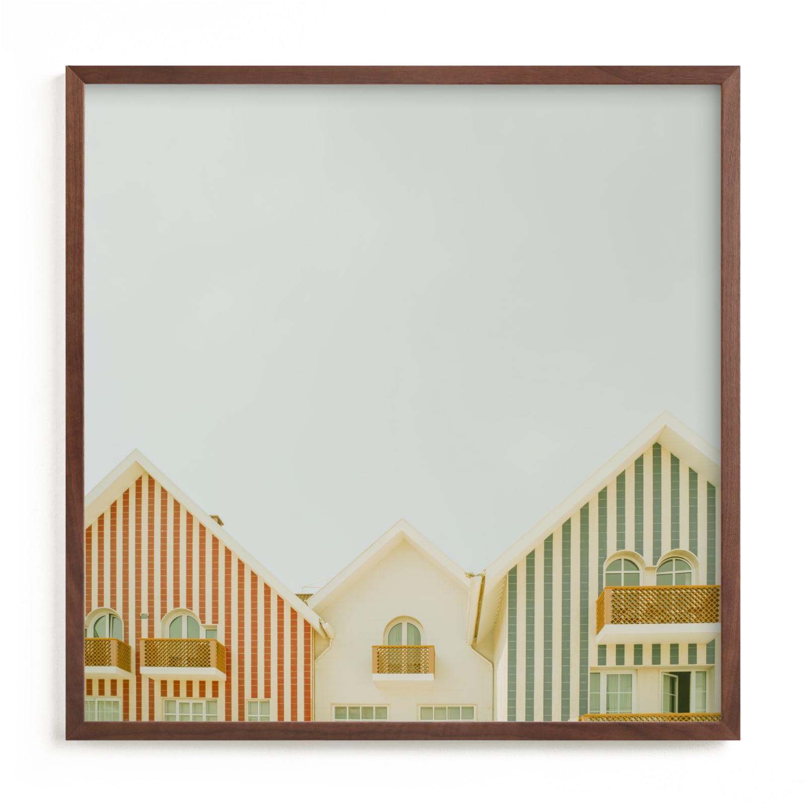 Striped Houses Limited Edition Fine Art Print 2 - Image 0