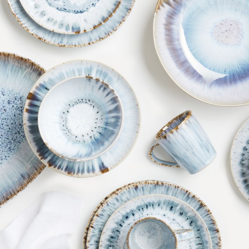 Julo Blue Salad Plates, Set of 8 - Image 3