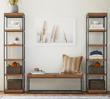 Malcolm Tall Bookcase, Glazed Pine, 18.5"L x 77"H - Image 3