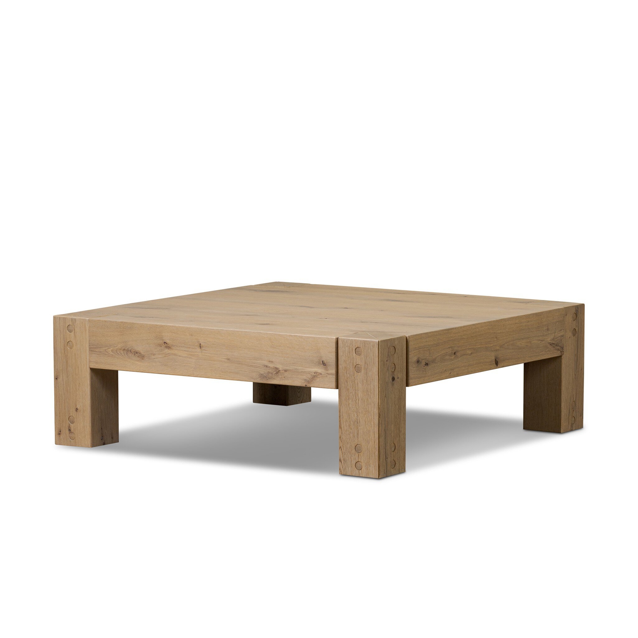 Emmer Coffee Table - Aged Smoked Oak - Image 1