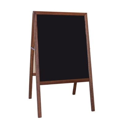 Stained Hardwood Marquee Double Sided Board Easel - Image 0