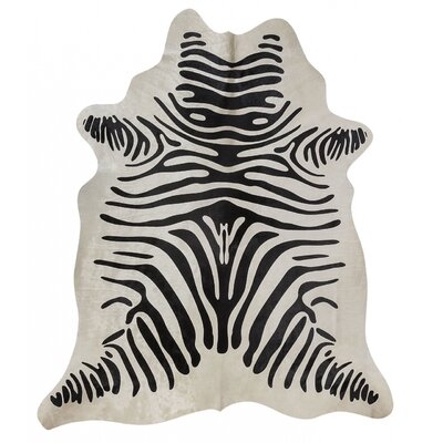 Layela Zebra Hand-Woven Black/White Area Rug - Image 0
