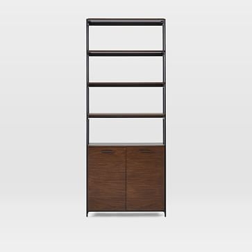 Foundry Wide Bookcase, Dark Walnut - NO LONGER AVAILABLE - Image 2