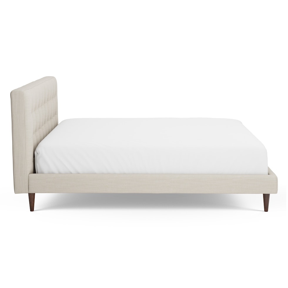 Sven King Tufted Bed - Biscuit Cream - Image 2