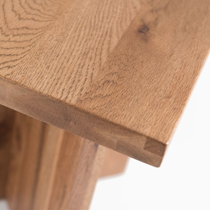 Devon Collection Square Side Table, Rustic Oak - Image 3